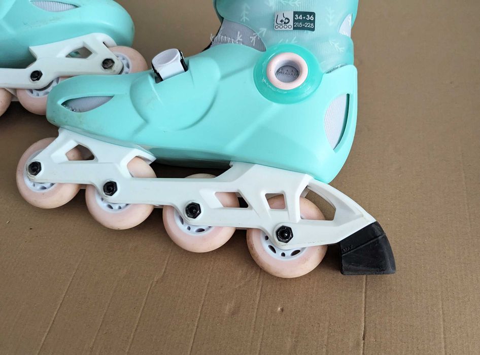 Комплект ролери, каска, наколенки и налакътници Декатлон