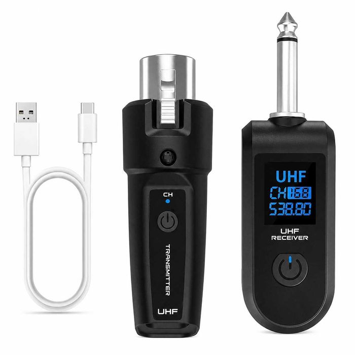 Cablu XLR Wireless Adaptor până 30-50 de metri profesional pentru microfon Audio Xlr Tata - Xlr Mama Shure BETA58/Sennheiser E945 SM58