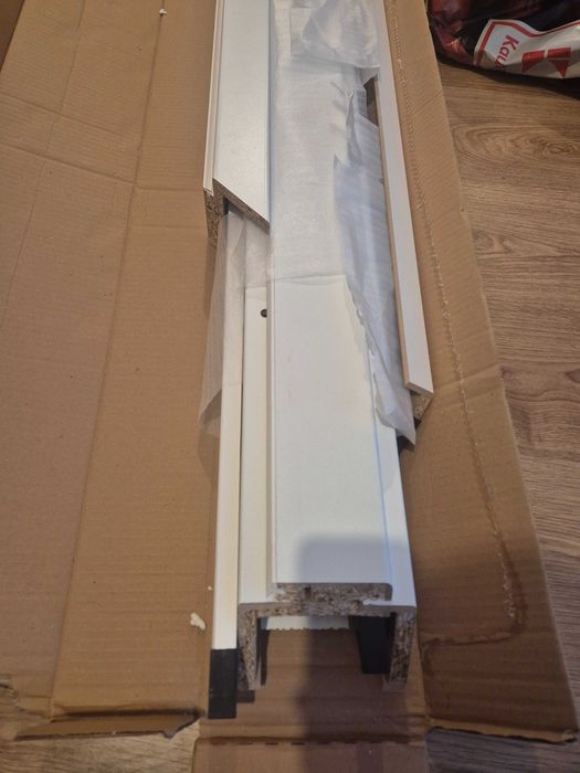 Toc usa Porta System, dreapta, 80cm, 60mm, alb, Porta Decor, cu falt