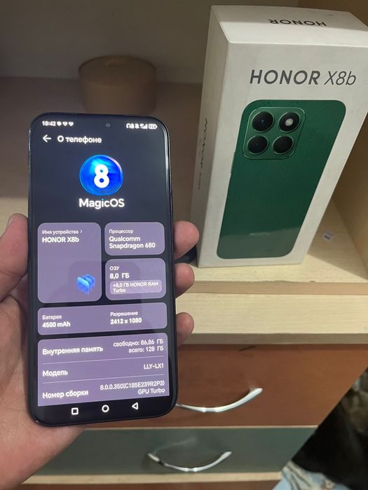HONOR x8b 8/128gb