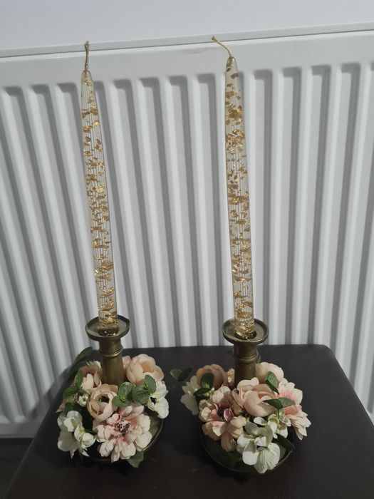 Sfesnice cu lumanari decorative