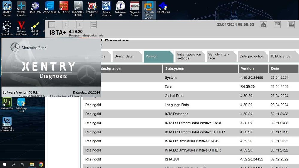 SSD 512 Gb Passthru Xentry DTS Ista GDS2 HDS Techstream SDD ODIS MUT3