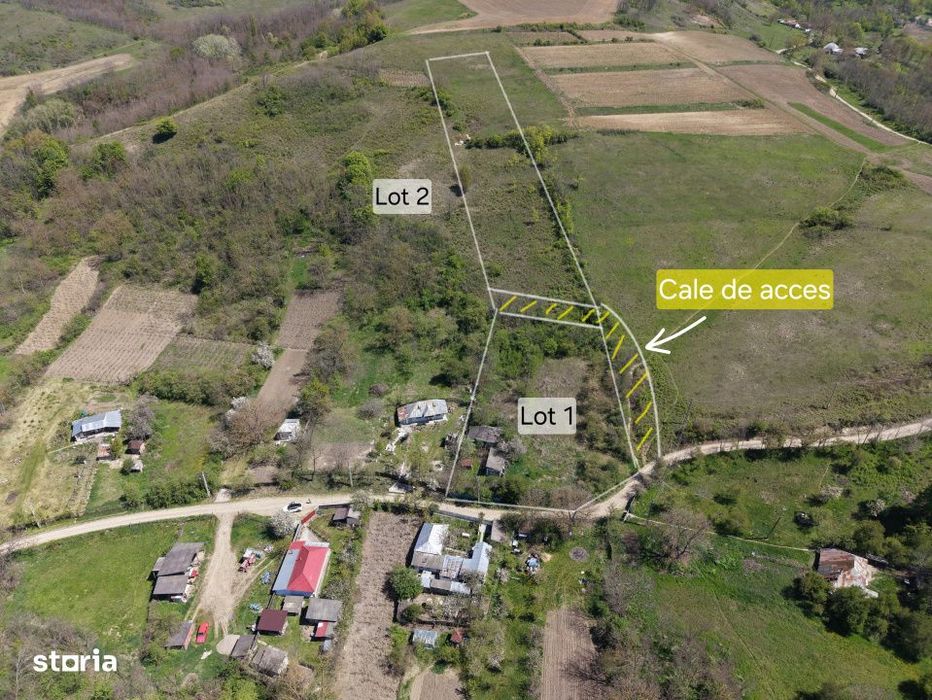 Teren de vanzare + casa in Gorghesti, Bacau – 7.391 mp, zona linisti