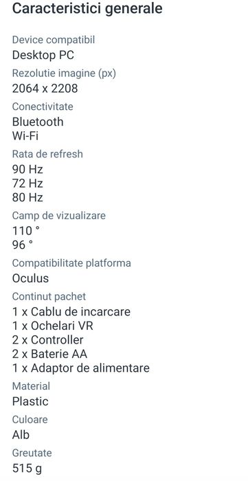 Ochelari VR Meta Quest 3