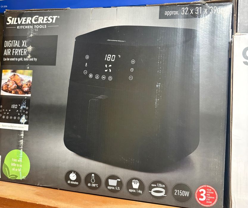 Air fryer SilverCrest, дигитален