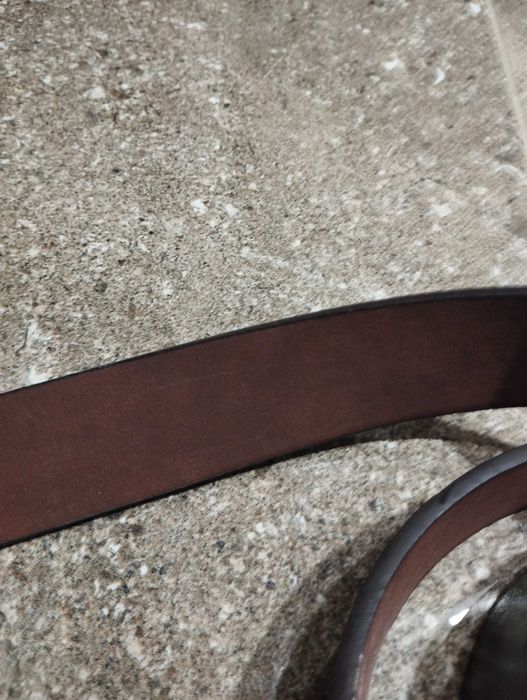 Кафяв колан от изкуствена кожа