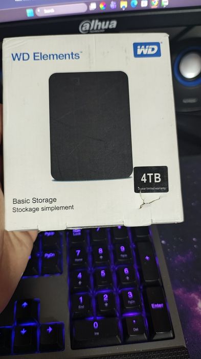 HDD extern WD 4 TB. Nou
