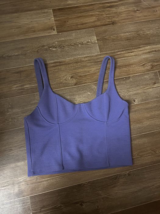 Топ Zara сиреневый в корсетном дизайне р-р L (46-48)
