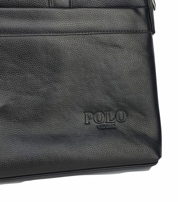 мъжка чанта кожена с презрамка/дръжки 3 отделения с цип А4 40/24/8