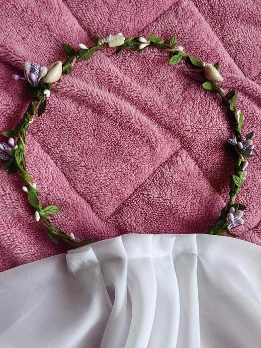 Морски, сватбен воал венец