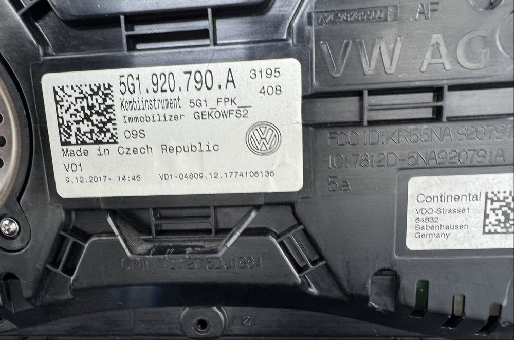 Ceasuri Bord Digitale VW Golf 7 VII 5G1920790A 5G1 920 790 A Cockpit