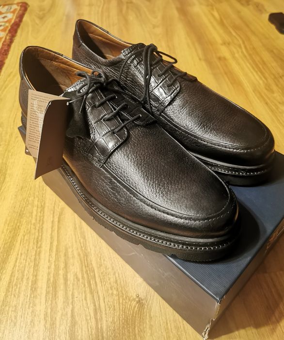 Pantofi Le Colonel, noi, piele naturala, insertie piele cerb, mar. 44