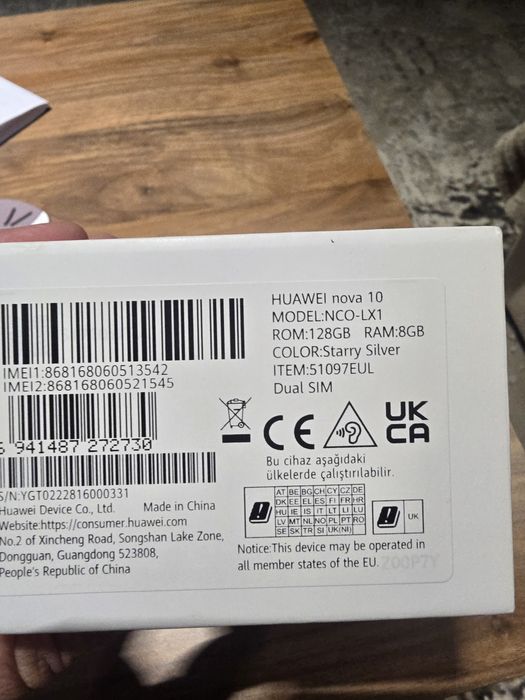Vand Huawei Nova 10 la Cutie Folosit 128gb cu 8gb ram