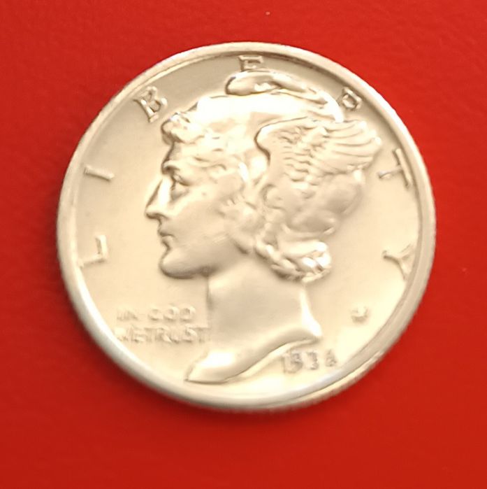 1 Dollar 1926 г-One dime-1936 г..Сребро!Изгодно!