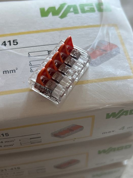 Wago Conectori max 4mm pentru fire lițat/brut