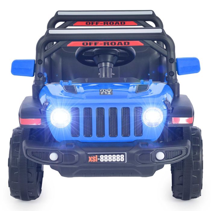 ТОП ЦЕНА!НОВО!Акумулаторен джип Tango BLUE с 12 V батерия,USB,Функция люлеене