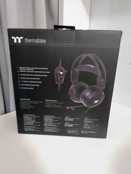 Гейминг слушалки Thermaltake - Riing Pro RGB