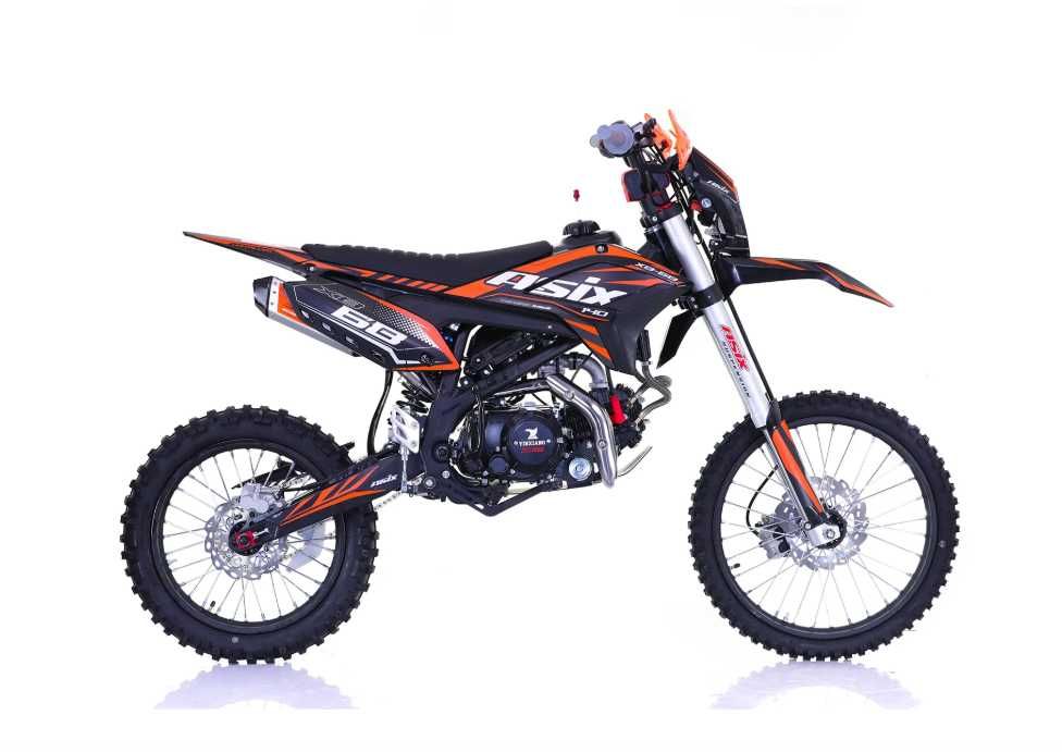 Motocicleta Enduro/Cross Asix XB68, 140cc, 4T,19"/16 negru/portocaliu