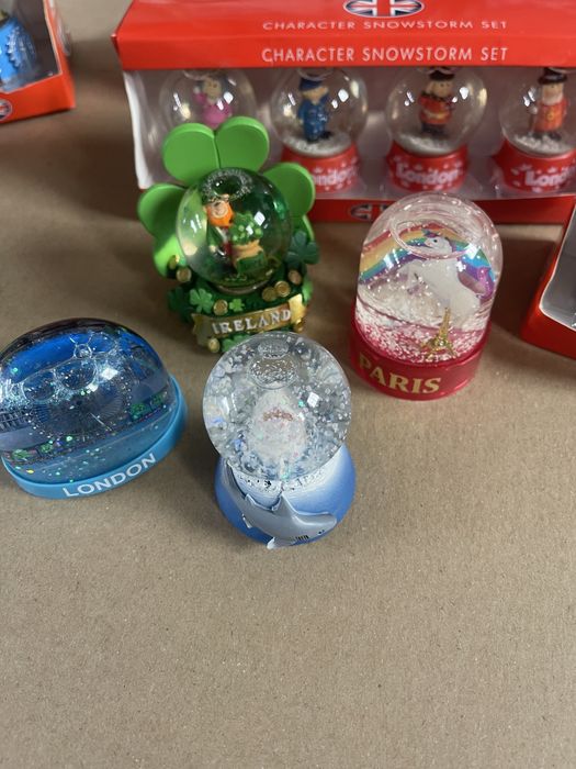 Снежни стъклени Коледни топки украшения декорация