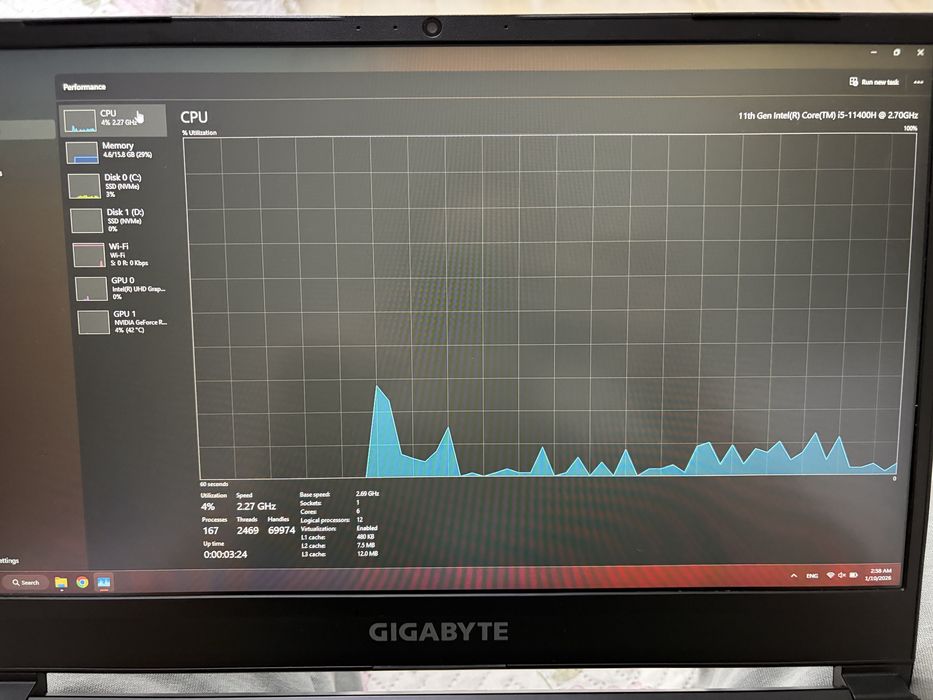 Геймърски лаптоп Gigabyte G5 MD