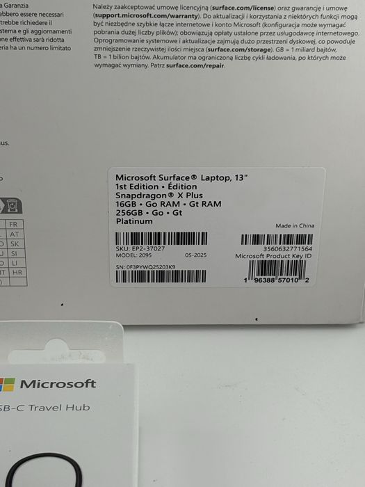 Microsoft surface laptop 13”, 2025, sigilat, ultimul model, OCAZIE