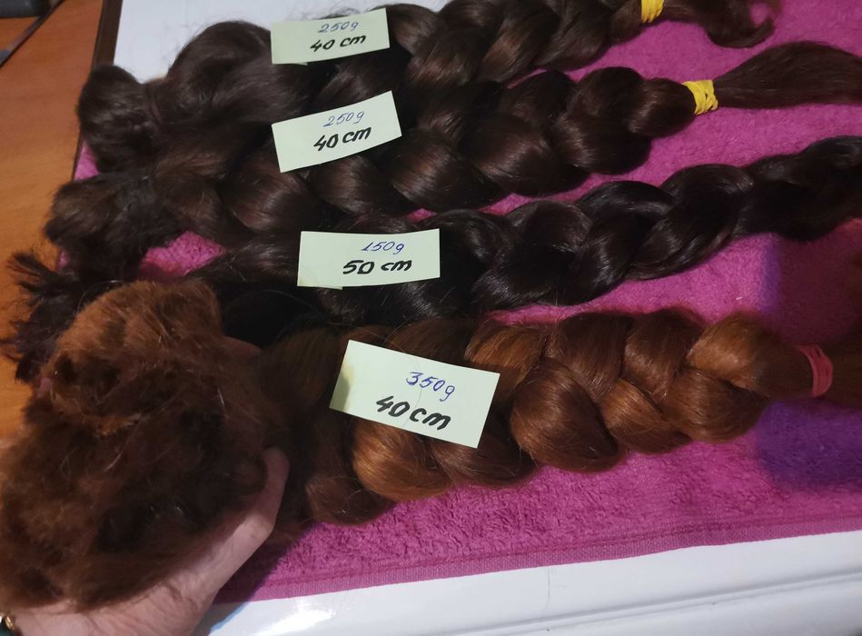 Cozi Împletite din Păr Natural 100%! De Calitate! Vezi Imagini! Descriere! *Pentru Prelucrare*( Extensii, Peruci, Cozi, etc.) i