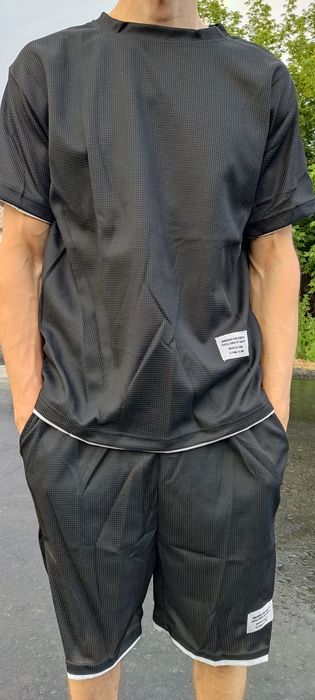 повседневный костюм футболка шорты комплект