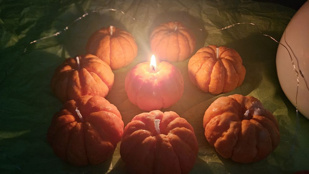 Свечи мандаринки на подарок