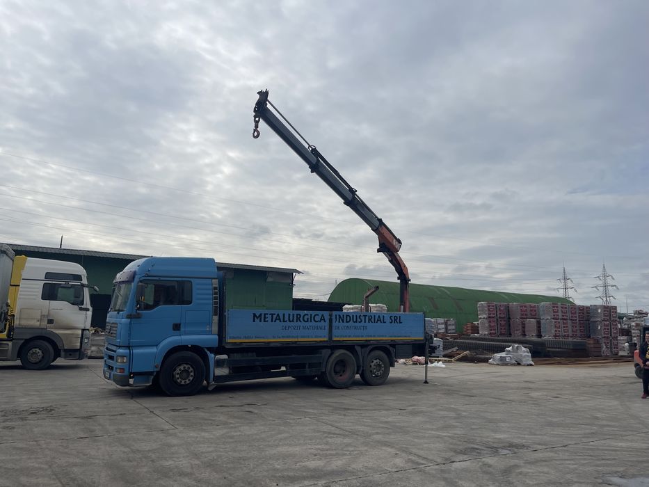 Automaca MAN cu macara Palfinger