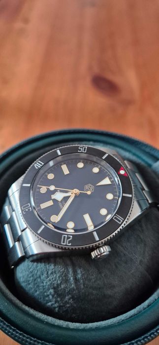 San Martin Tudor 39mm сапфир кристал, керамичен безел NH 35