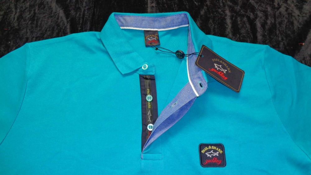 Tricou barbati maneca scurta guler 4XL 5XL 6XL albastru, rosu, turcoaz