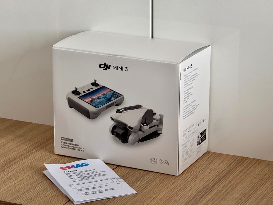 DJI Mini 3 Fly More Combo(RC)-Ca Nou-Factură-Garanție