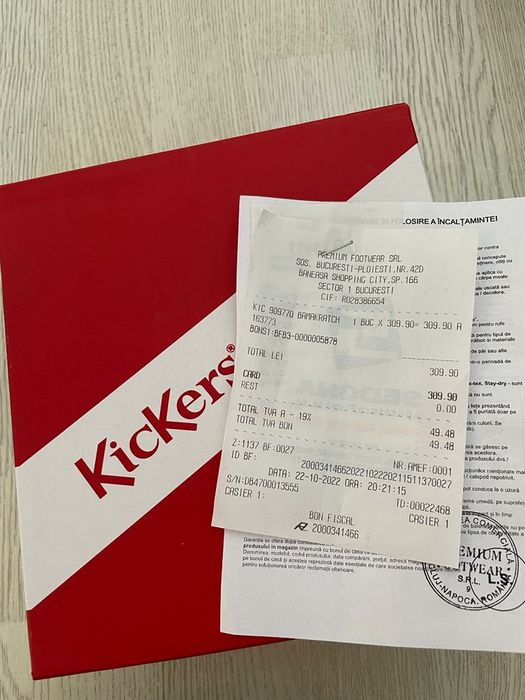 Cizmulite iarna bebeluși NOI Kickers mărime 20