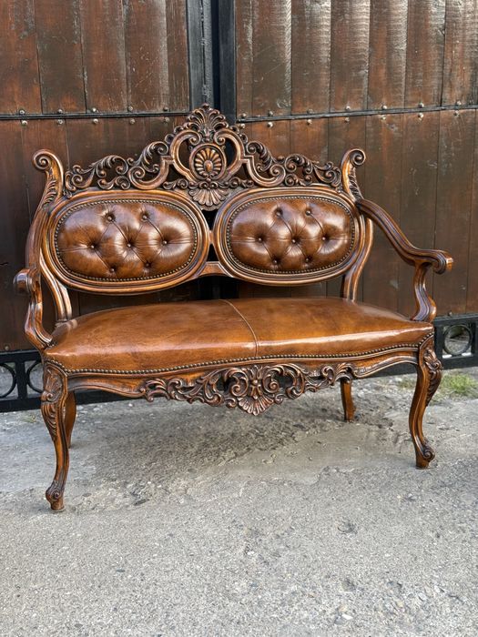 Set mobilier piele naturala