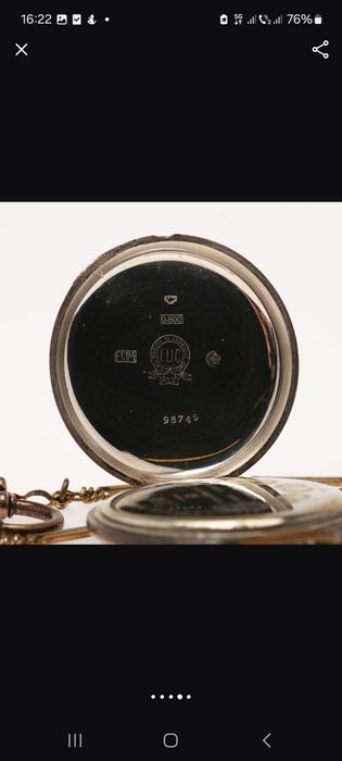 Ceas de Buzunar Louis Ulysse Chopard de Argint