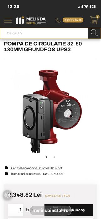 Pompa Apa Centrala GrundFos