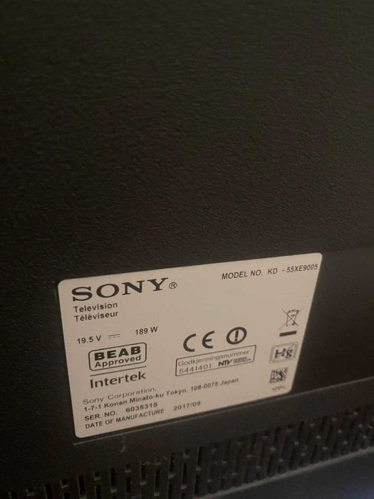 Sony Bravia KD-55XE9005 defect pentru piese de schimb