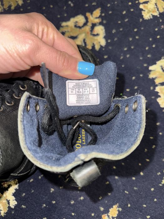 Детские кожаные ботинки Polo Ralph Lauren, р. 27.5 (US 11)