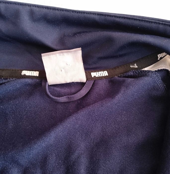 НОВА БЕЗ ЕТИКЕТ FRANCE PUMA Navy Blue Full Zip горница топ суичър худи Франция Пума