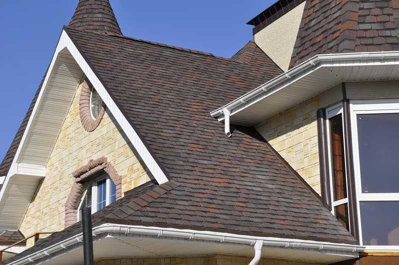 Гибкая черепица шинглас Континент. Металлочерепица, сайдинг, кирпич.