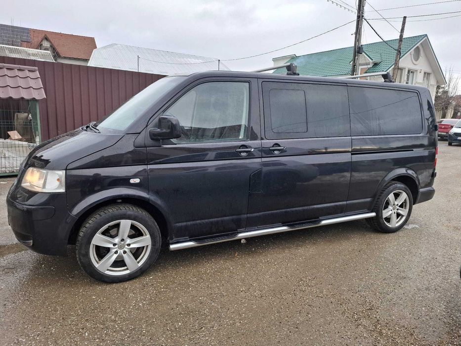 VW Transporter T5 F60-Edition Autoutilitara 5 locuri 6 usi 2008 2.5TDi 180 CP E4 CutieAut AC Piele, recent adus
