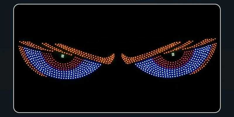 Set 2 panouri rigide devil’s eyes, 32x12cm camion, dubă, tir,