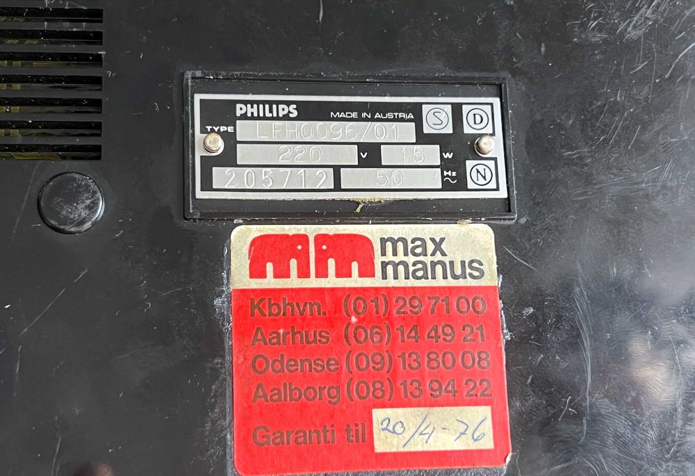 Philips LFH0096 dictafon vintage, nefuncțional, colectie anii '70