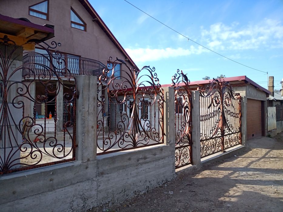 Porți modele jaluzea, tabla decupată, fier forjat