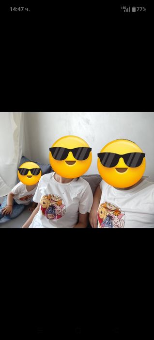 Еднакви семейни Тениски  мама татко и дете