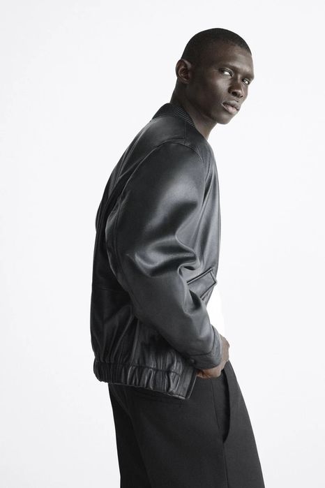 Geaca din piele naturala Zara limited edition