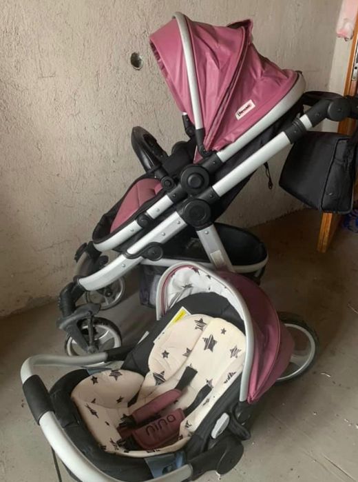 Комбинирана бебешка количка VIP Chipolino Нина 3 в 1