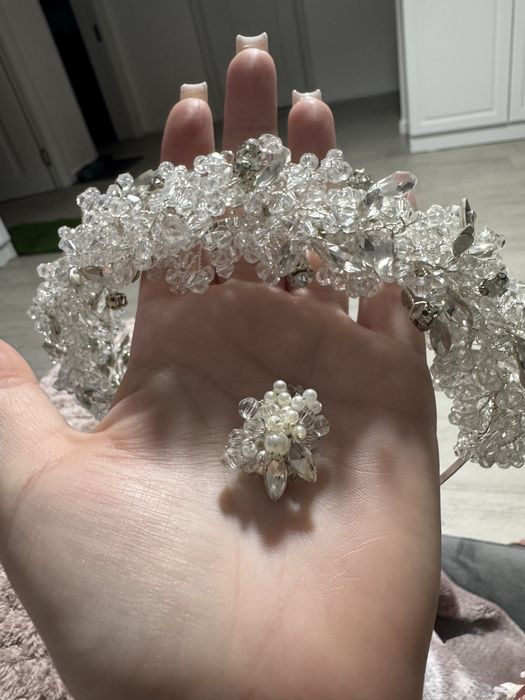 Vand diadema + cercei mireasa