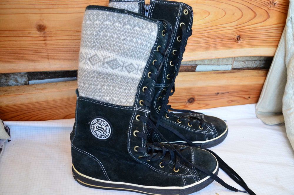 Ghete dama TOM TAILOR marimea 40 / Ghete noi din piele TOM TAILOR