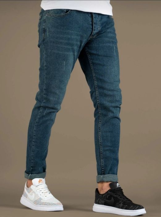 Bombe blugi barbati slim fit W33 noi, cu eticheta
